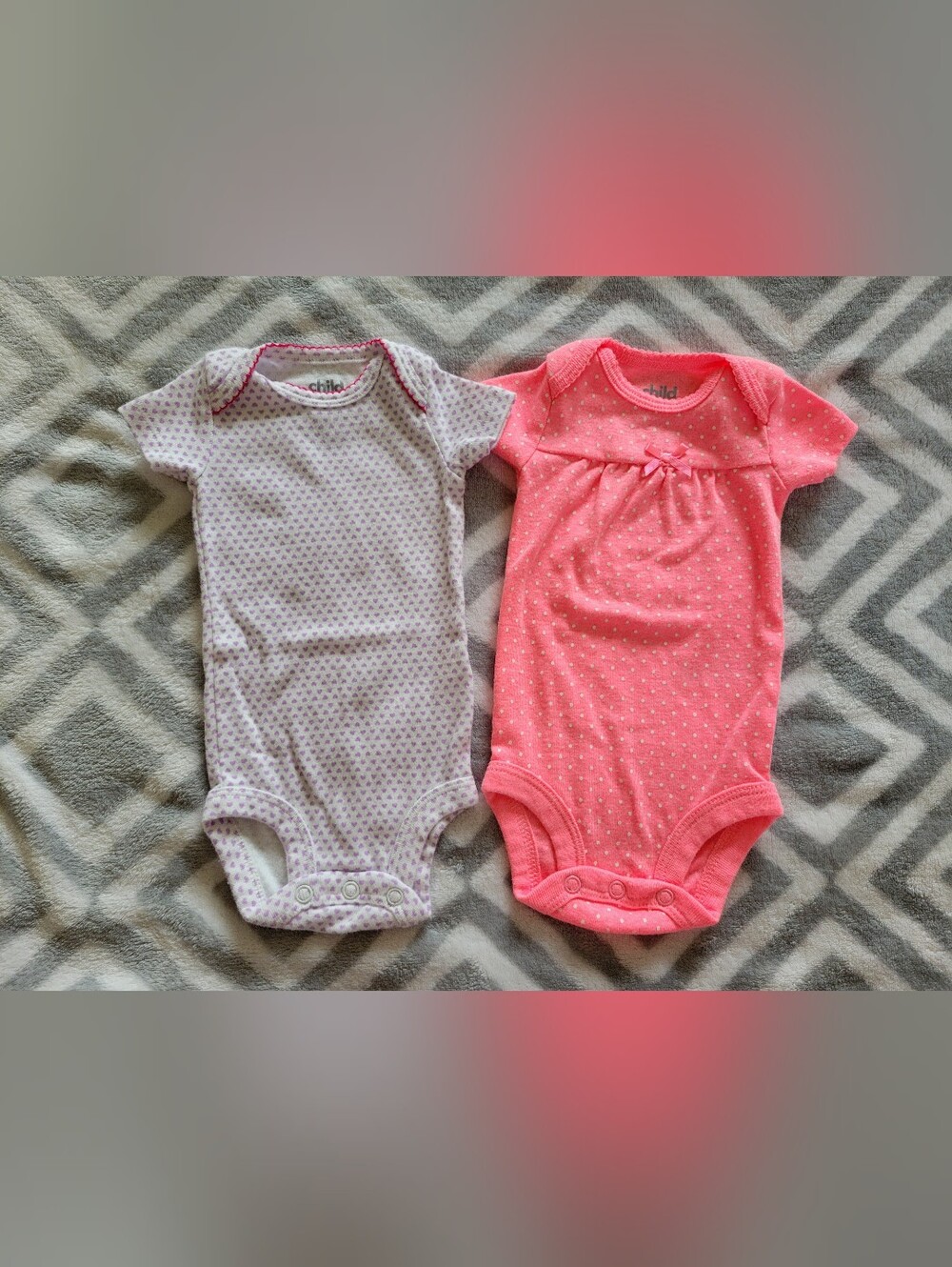Baby girls size newborn onesies